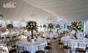 event chairs and tables for tents
