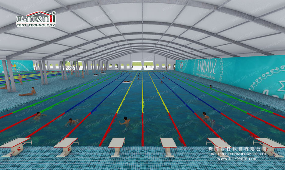 Clear Span Tent Swimming Pool Cover