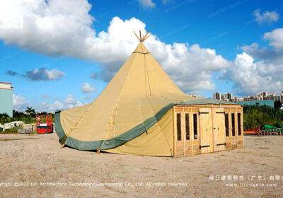 20 People Wooden TIPI Glamping Tent