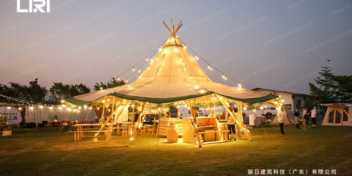 40 People Tipi Tent For Outdoor Camping Party