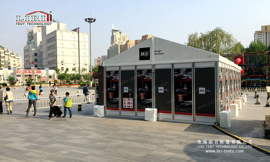 Large outdoor aluminum frame exhibition tent