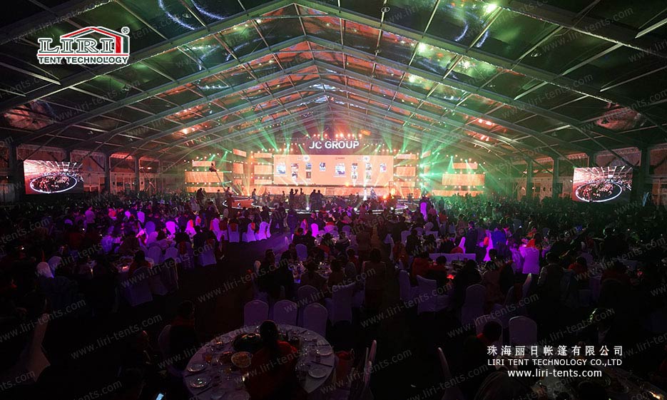 Big party tent for concert with 5000 people