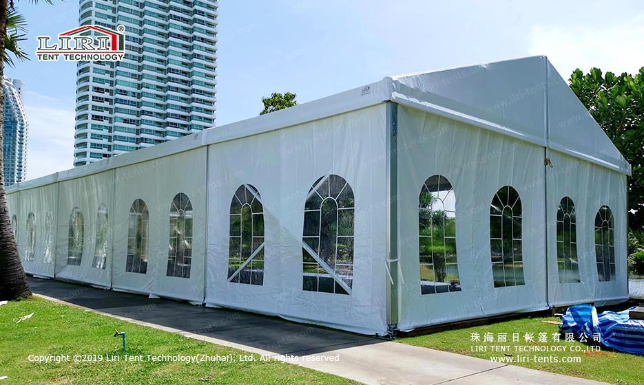 backyard tent wedding