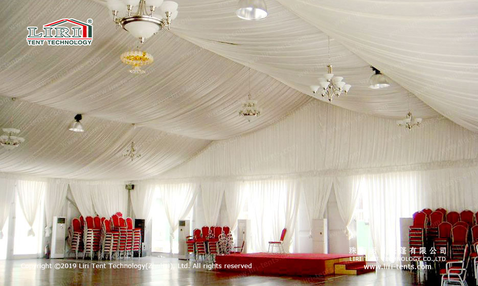Outdoors party tent