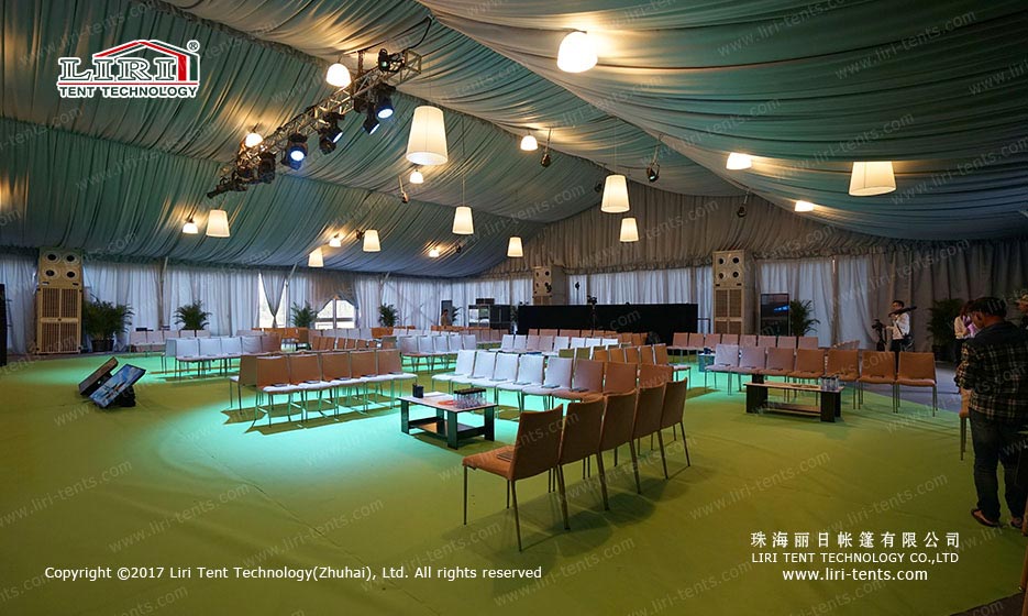 outdoor winter party tent indoor