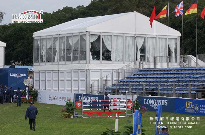 Sports event tent for equestrian competitions