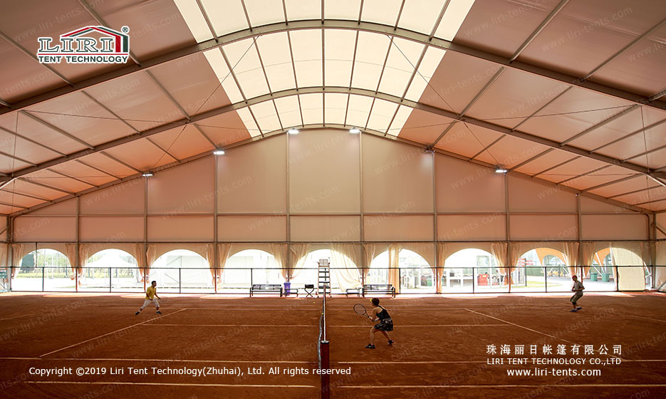 Sports event tents for tennis courts
