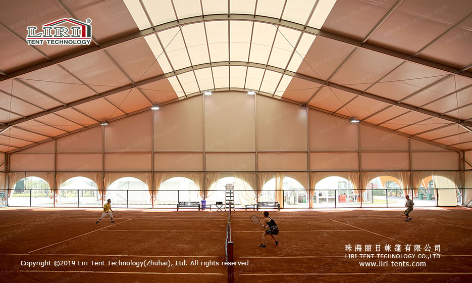 Sports event tents for tennis courts