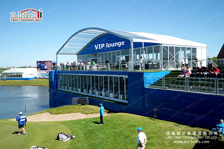Sports event tents for golf tournaments