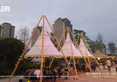 Bamboo Tipi Tent For Specialty Restaurant