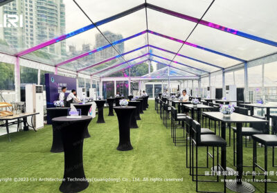 Clear Top Party Tent For Coastal Restaurant