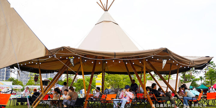 Lawn Party in Large Tipi Tent