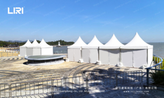 white pagoda tent