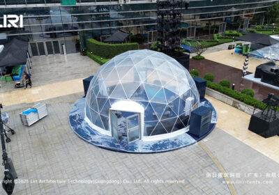 Clear Geodesic Dome | Custom Party Tent Outdoor Reception Room