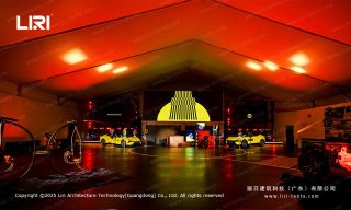 Structural tent decoration