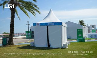 Pagoda tent designed