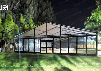 Modern Industrial Chic: Black & White Event Tents for Weddings