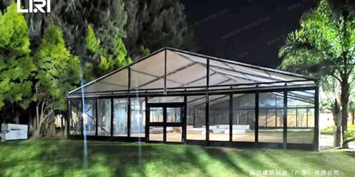 Modern Industrial Chic: Black & White Event Tents for Weddings