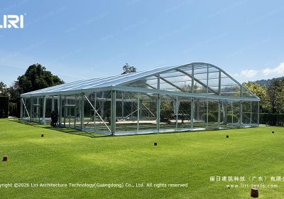 25m Clear Arcum Tent: Structural Engineering for Tropical Lawn Events