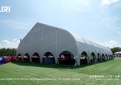TFS Curve Tents for Professional Football Stadiums
