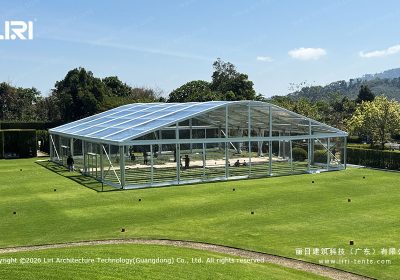 25m Clear Arcum Tent: Structural Engineering for Tropical Lawn Events