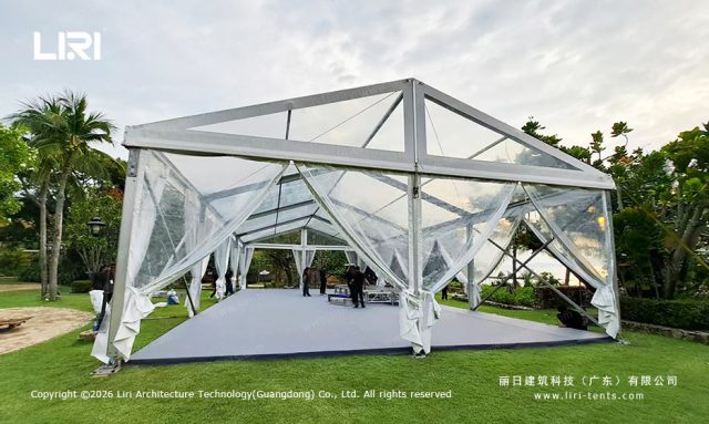 Transparent-PVC-Gable-Tent-Front-View