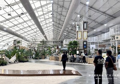 Exhibition Marquee Turned Indoor Marketplace: BITEC Trade Show Tent Case Study