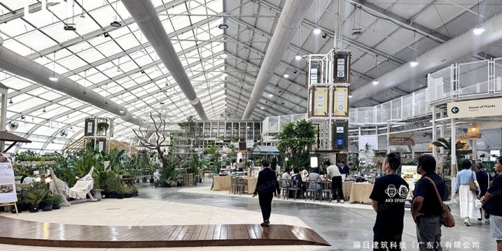Exhibition Marquee Turned Indoor Marketplace: BITEC Trade Show Tent Case Study