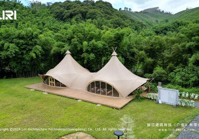Dual-Peak Tipi Party Tent: Structural Metrics and Resort Performance