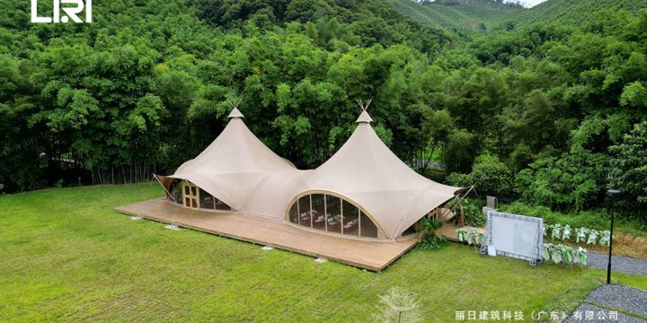 Dual-Peak Tipi Party Tent: Structural Metrics and Resort Performance