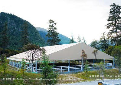 30m x 35m Equestrian Arena Tent: Clear Span Horse Riding Shelter Installation