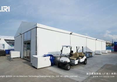Sanya Formula E Party Tent Village | Multi-Zone Motorsport Event Tent Setup