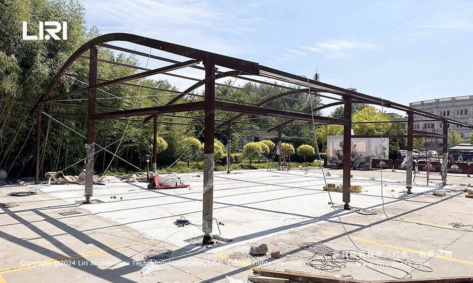 Aluminum Frame Structure of 10m x 15m Curve Tent