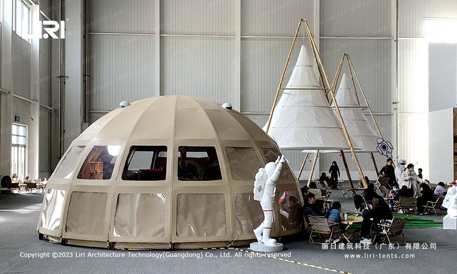 tipi tent with large capacity for exhibition showcase