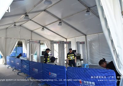 Hengqin Tennis Tournament White Pagoda Tent Village | Outdoor Sports Event Setup